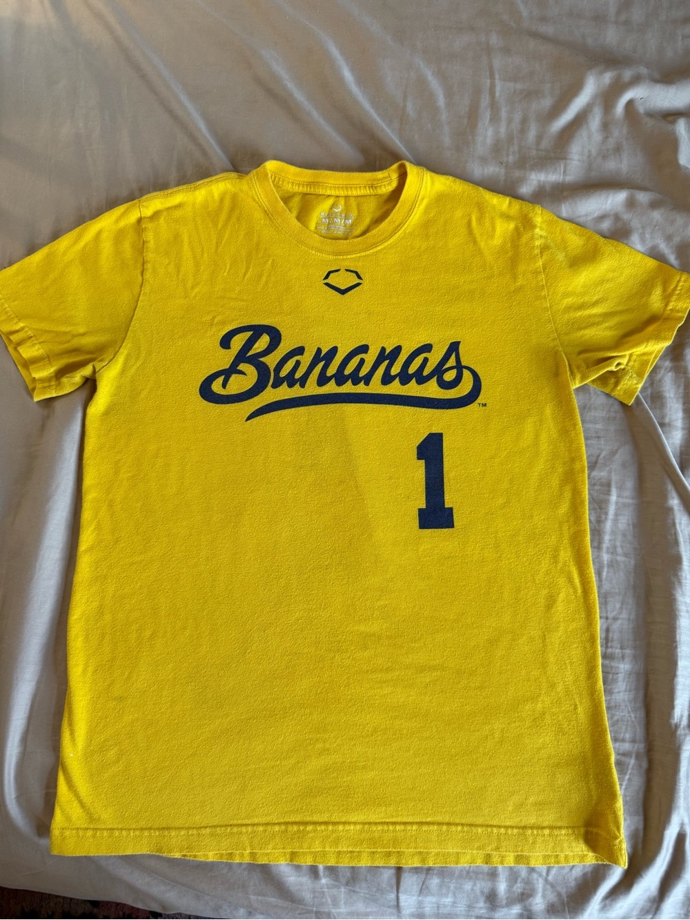 Bananas Short Sleeve Graphic Tee in Bright Yellow